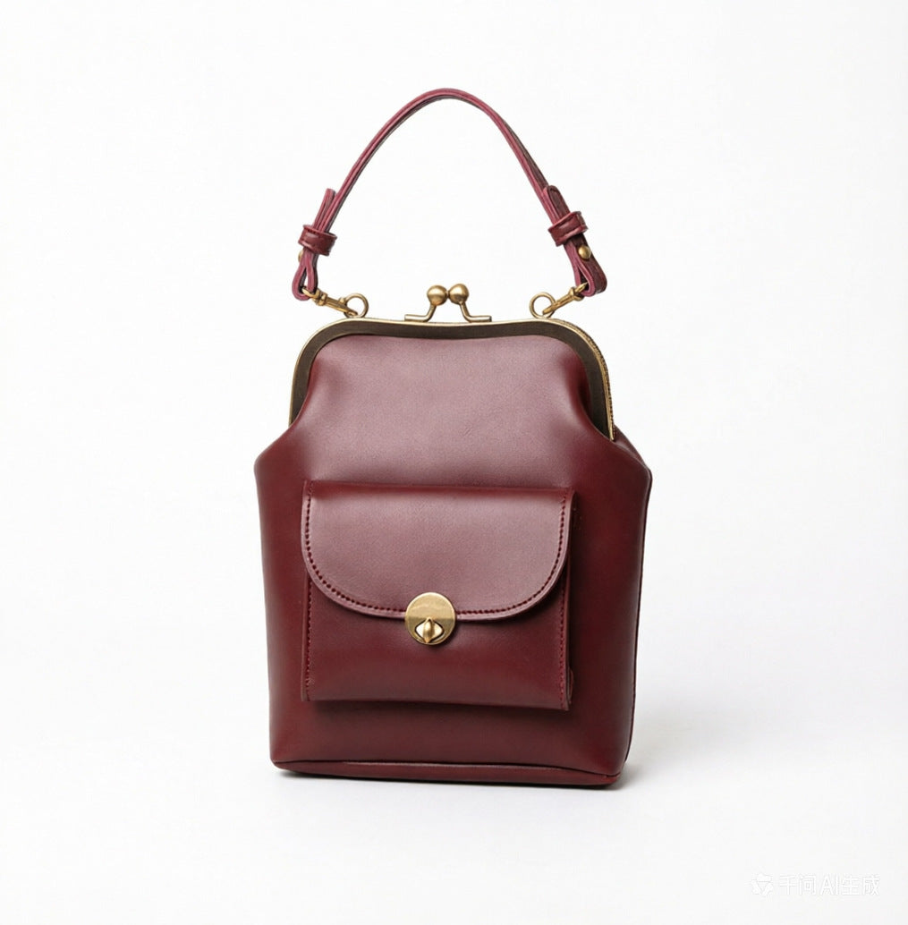Women's Clip Delicate Pouch Simple Fashion Portable Women's Messenger Bag