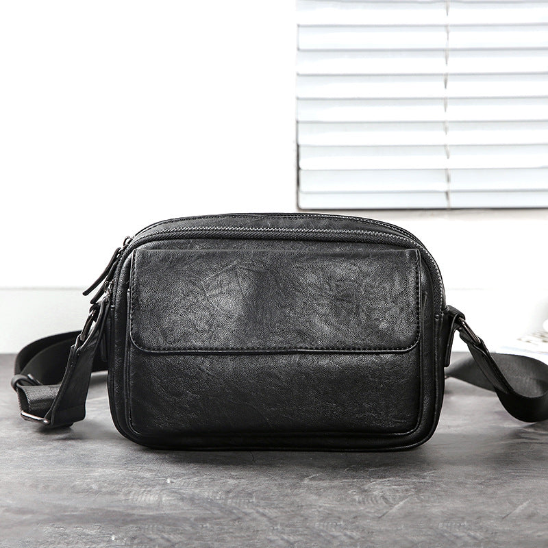 New Men's Fashion Simple Green Street Men's Shoulder Bag