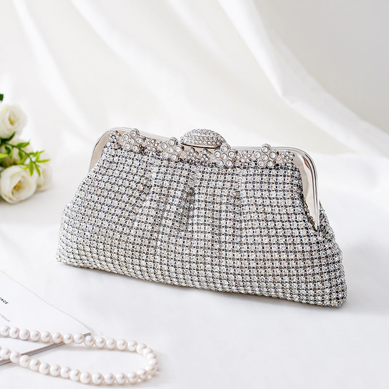Women's Diamond Clutch With Cheongsam Dress Fashion Dinner Bag