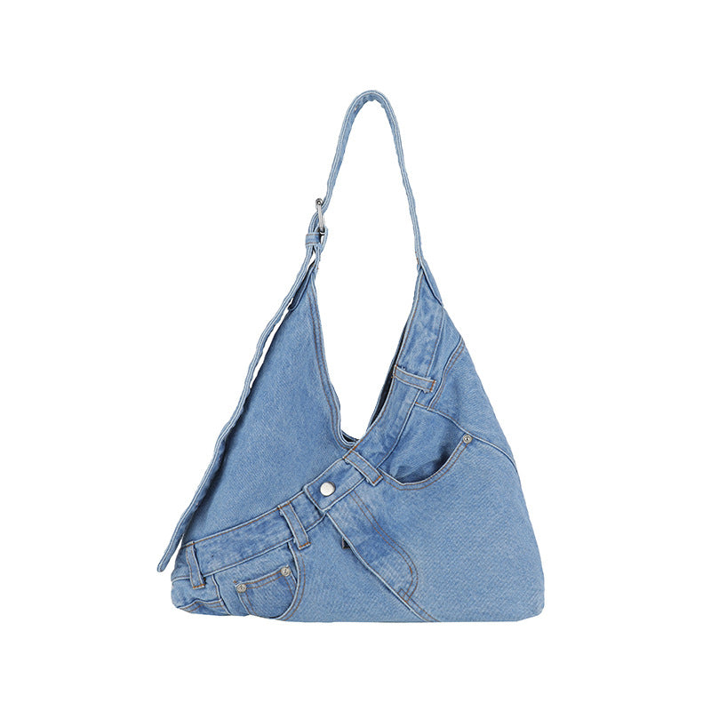 Large Capacity Locomotive Style Design Commuting Lazy Women's Shoulder Bag