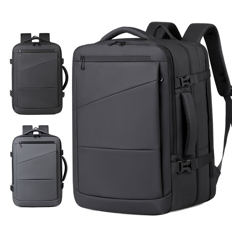 Men's Advanced Sense Scalable Large Capacity Short Trip Business Backpack