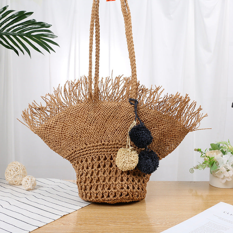 Straw Beach Summer Fairy Western Style Woven Korean Fashion Women's Handbag