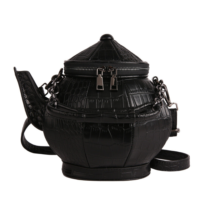 Niche Shaped Female Creative Personality Teapot Hand Retro Women's Messenger Bag