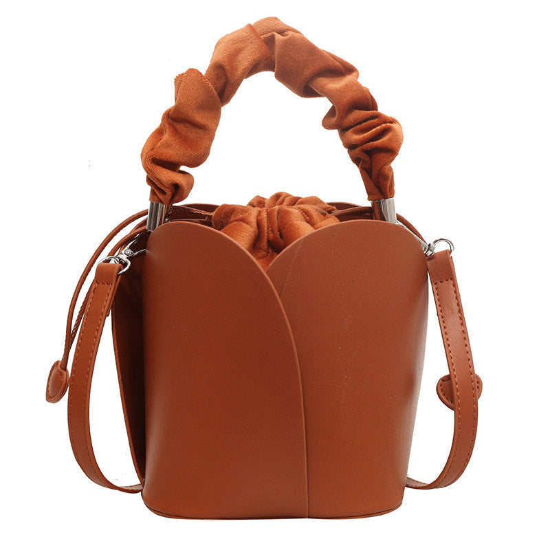 Women's Bridal Drawstring Portable Pleated Fashion National Bags