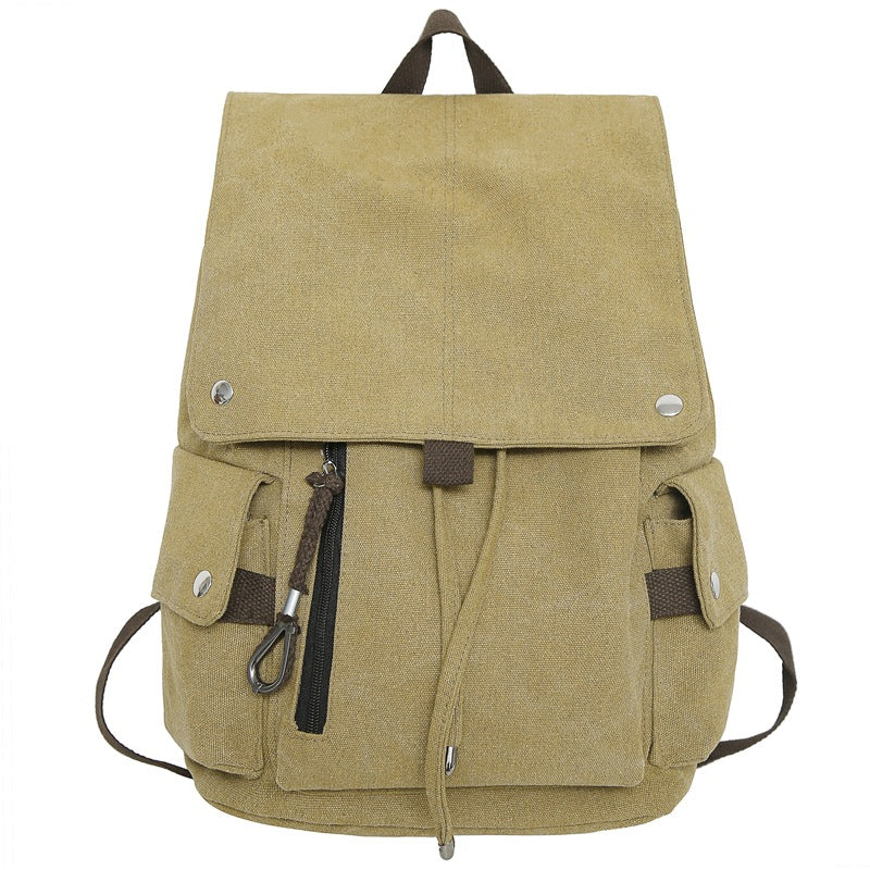 Men's & Women's Style Trendy Retro Large Capacity Lightweight College Student Schoolbag