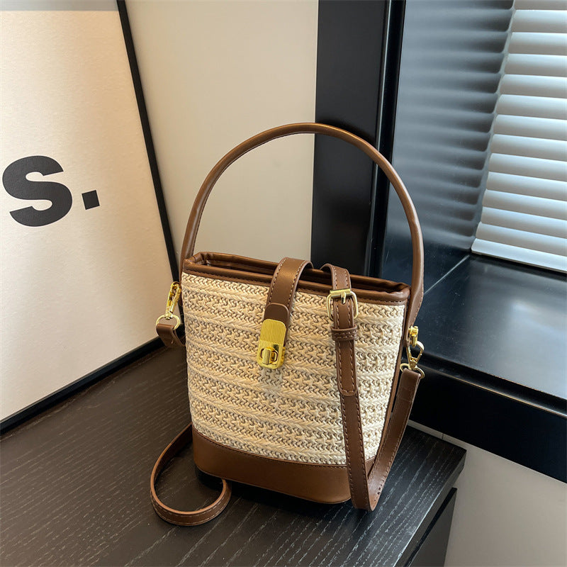 Knitting Female Advanced Texture Straw Fashion Women's Messenger Bag
