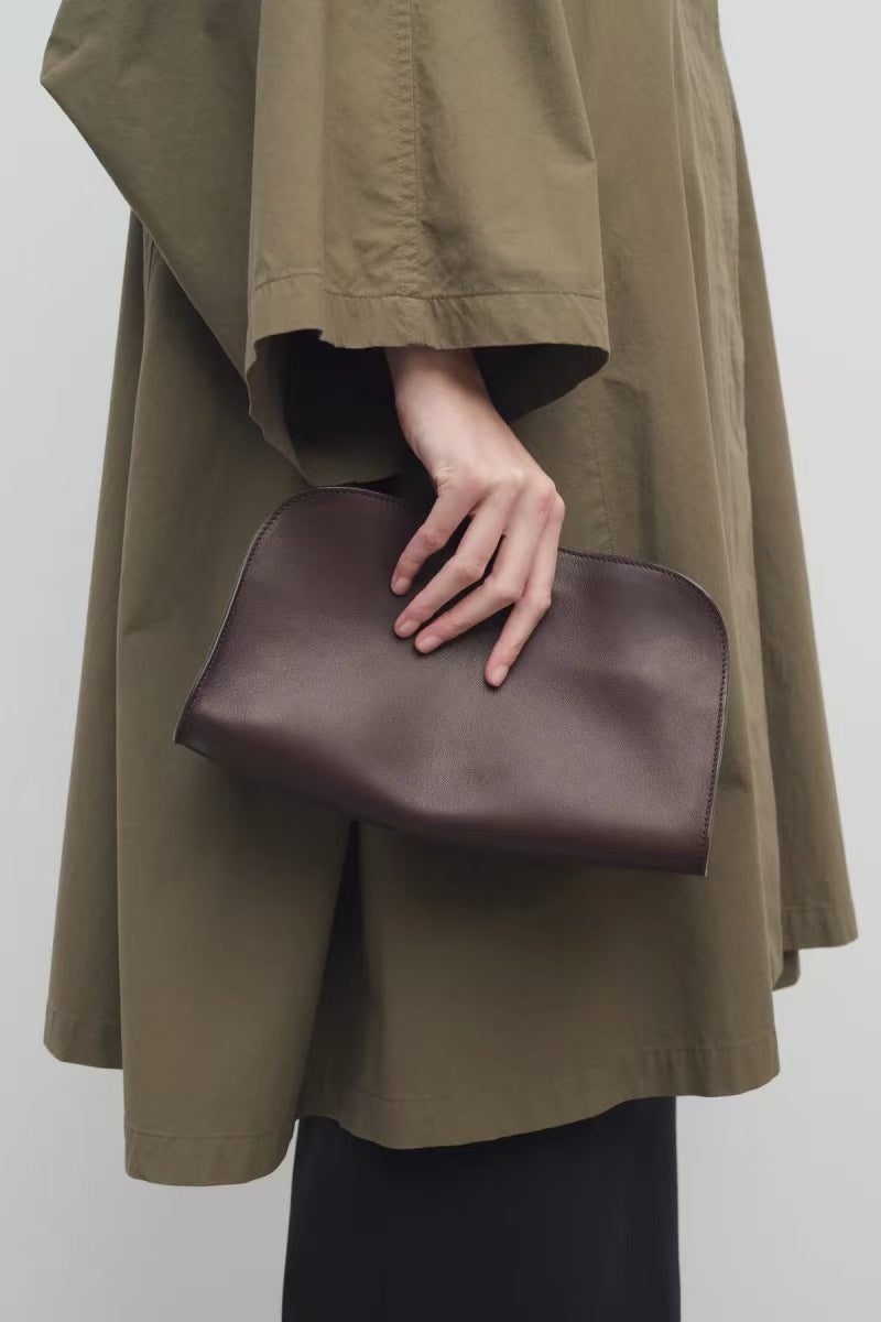 More Discount Simple Cattle Leather Sense Women's Clutch