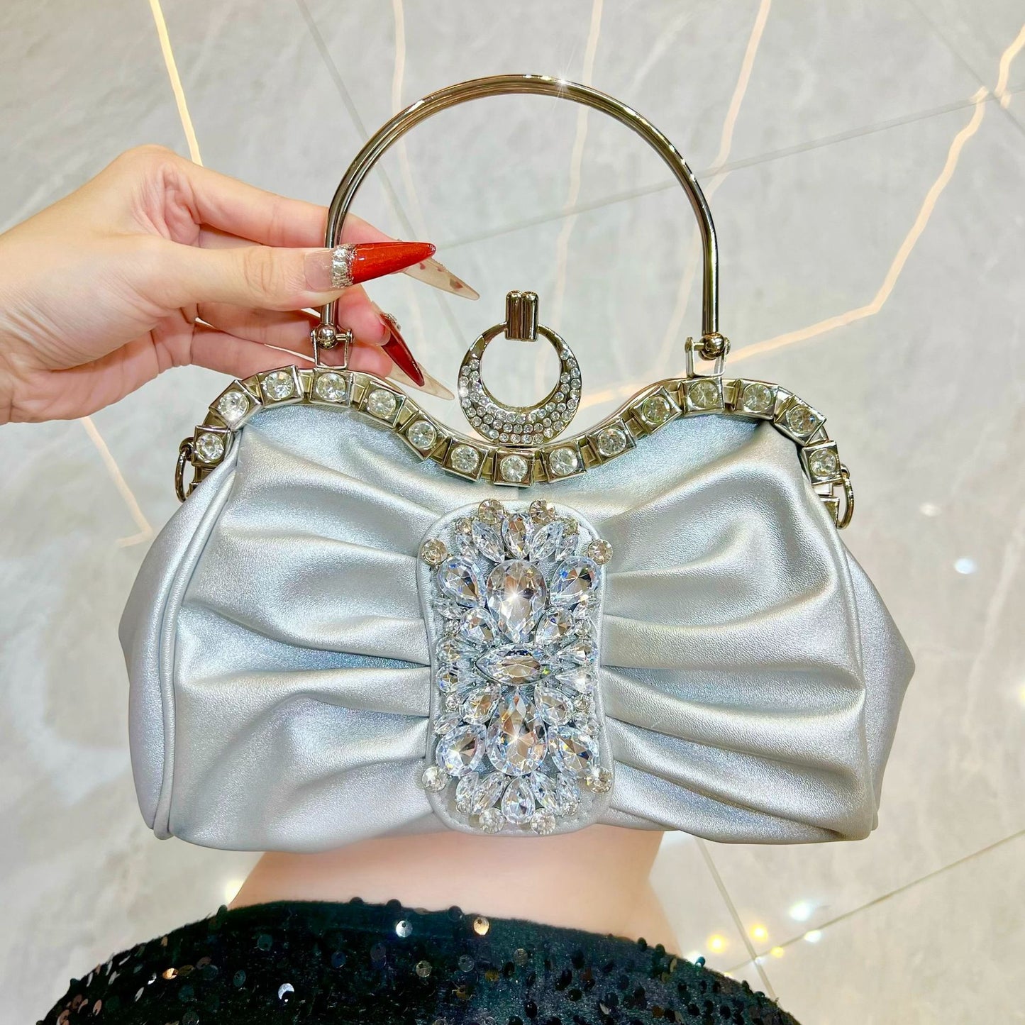 Diamond Fashion Bridesmaid Wedding Exquisite Banquet Dinner Bag