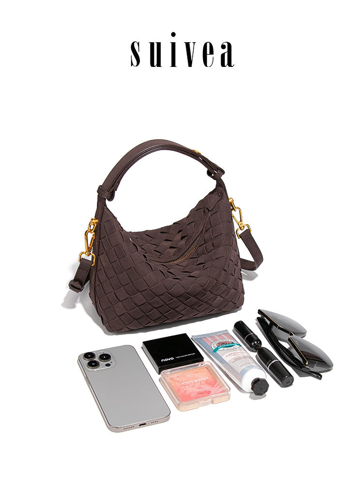 Woven Simple Hand Lunch Box Design Women's Handbag