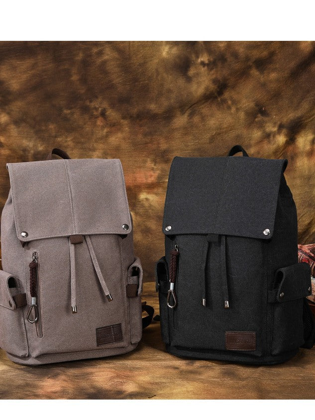 Men's Canvas Winter Large Capacity Fashionable Portable Leisure Backpack