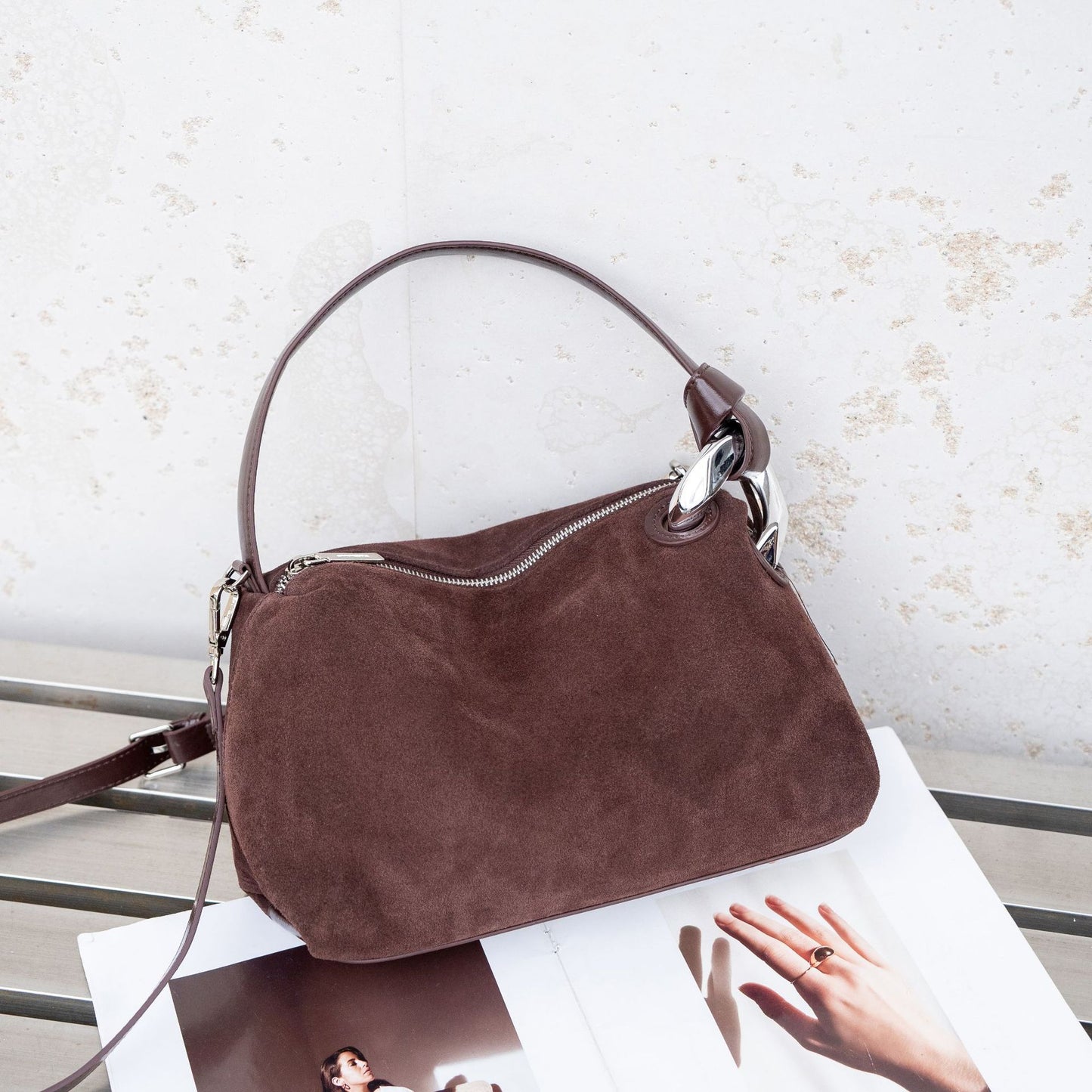 Temperament Leopard Print Soft High Sense Women's Handbag