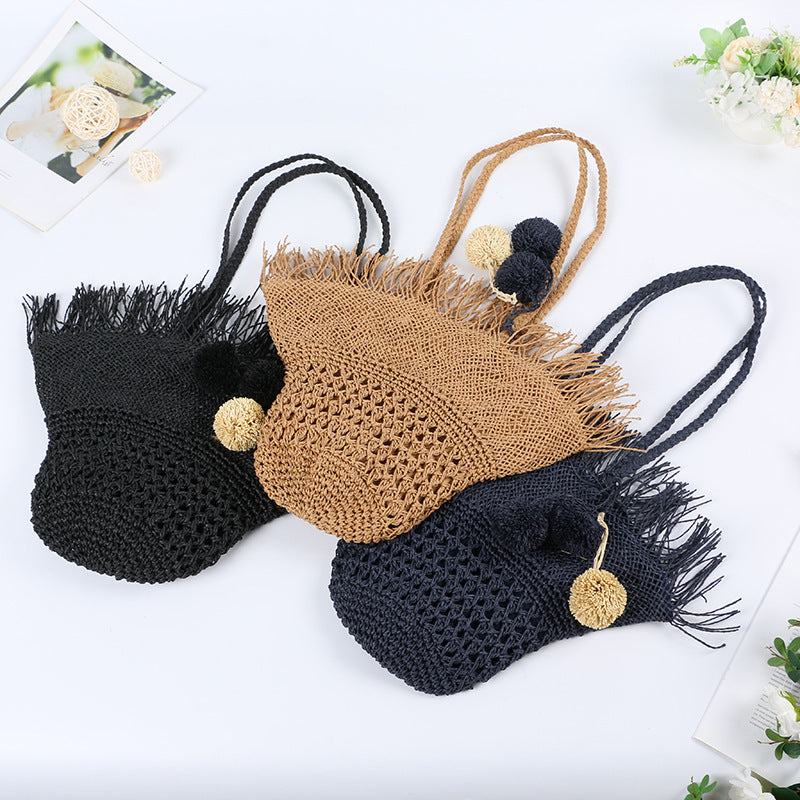 Straw Beach Summer Fairy Western Style Woven Korean Fashion Women's Handbag