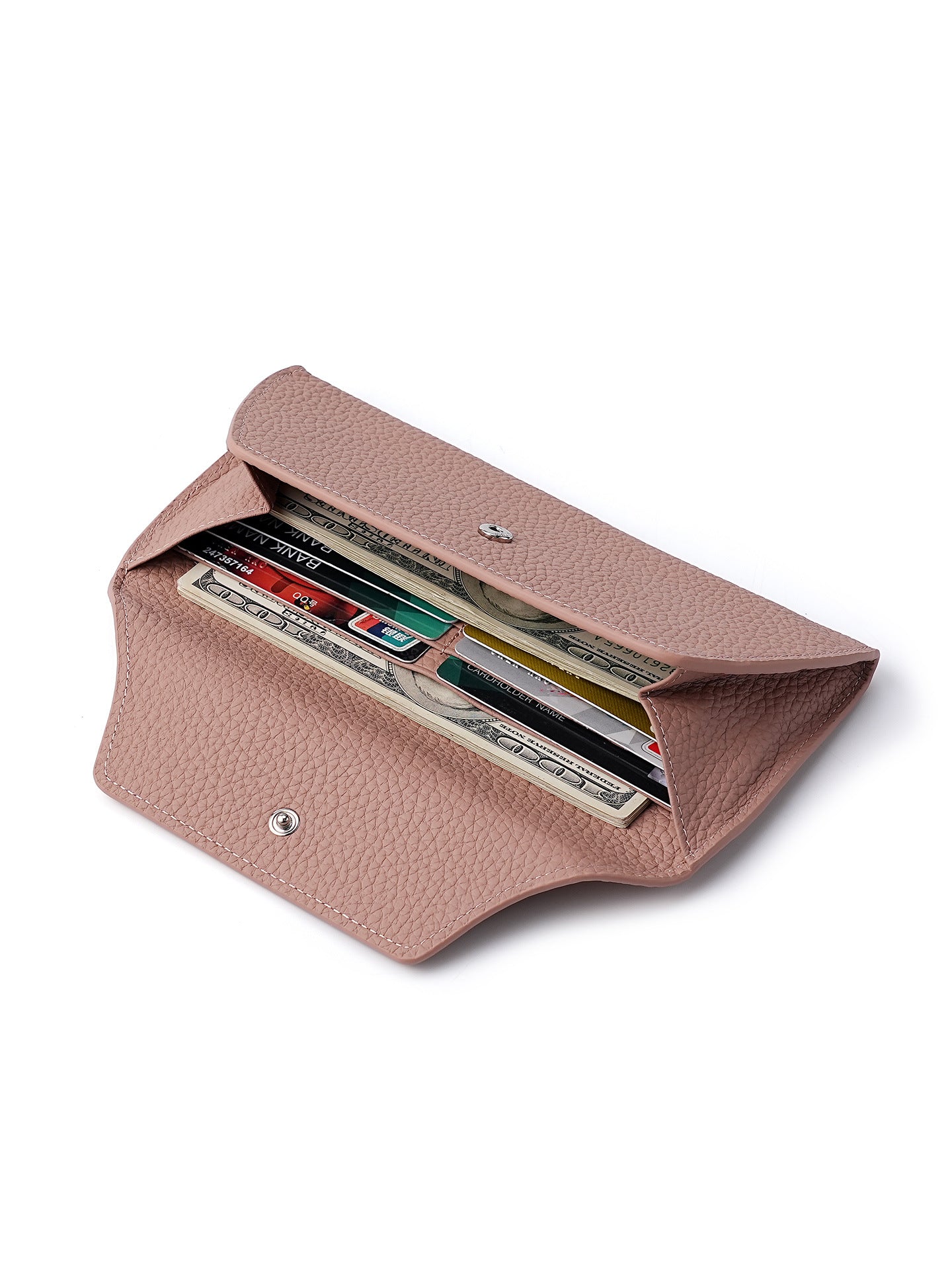 Women's Genuine Leather Long Clutch Design Exquisite Ladies Wallet