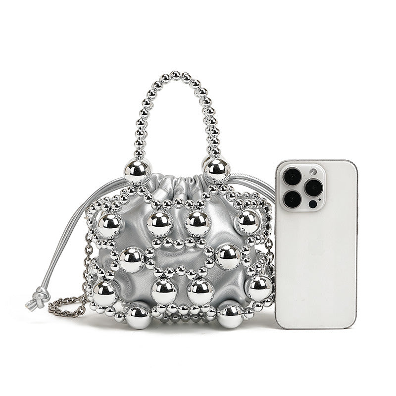 Women's High-grade Fashion Metal Beaded Summer Trendy Bags