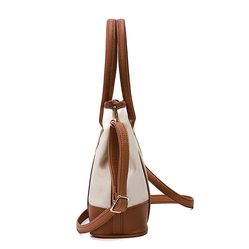 Women's Versatile Canvas Portable Stitching Fashion Bags