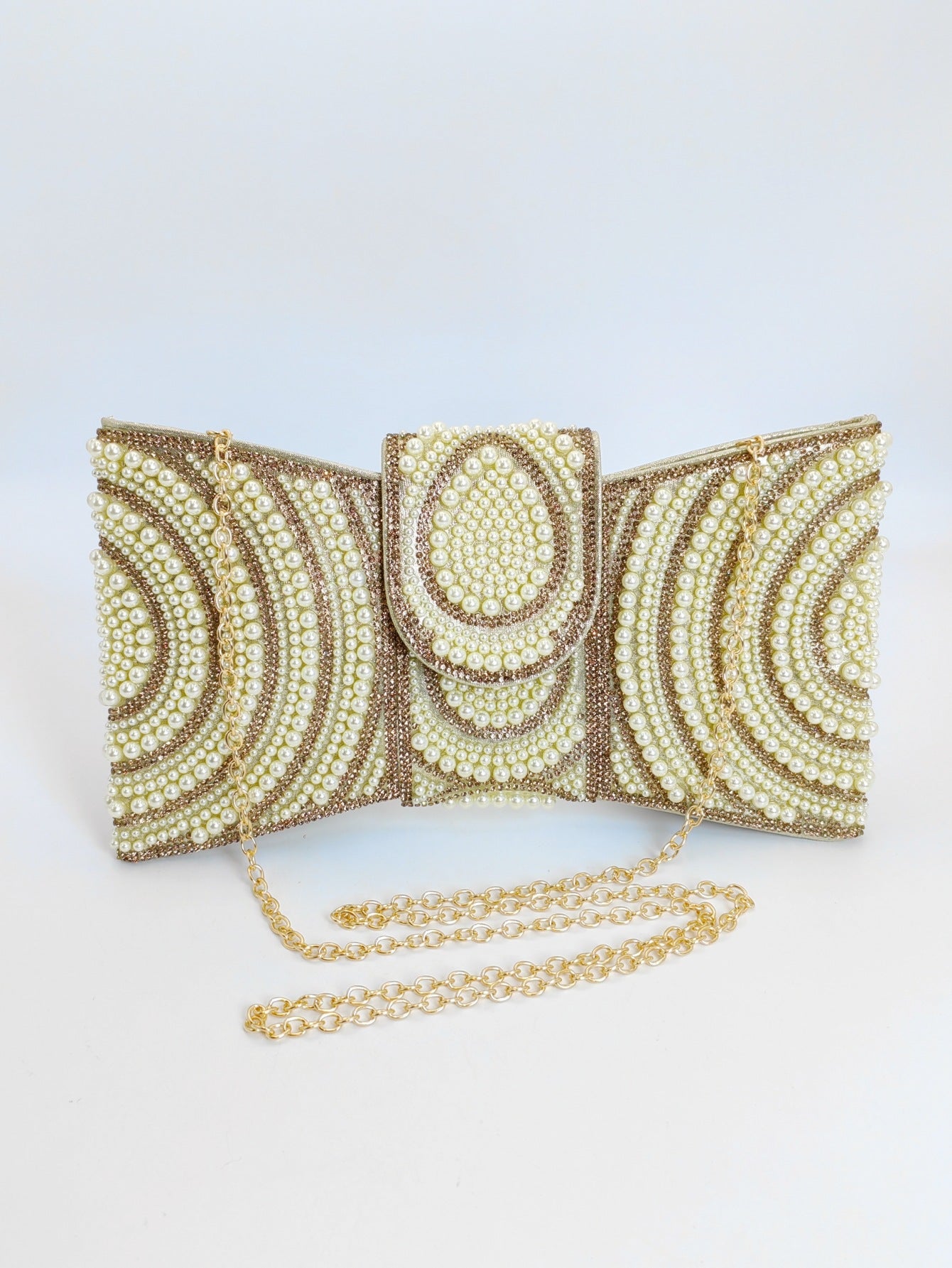 Durable Cool Beaded High-grade Clutch Butterfly Dinner Bag
