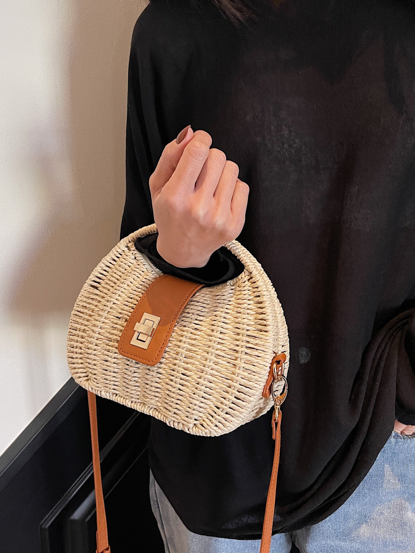 Women's Bohemian Grass Fashion Woven Seaside Holiday Bags