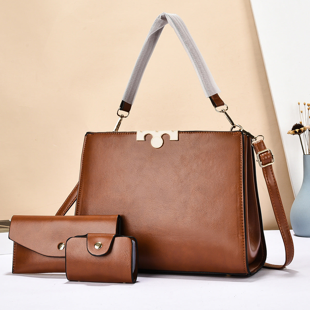 Women's Elegant Versatile Large Korean Fashion Lady Women's Handbag