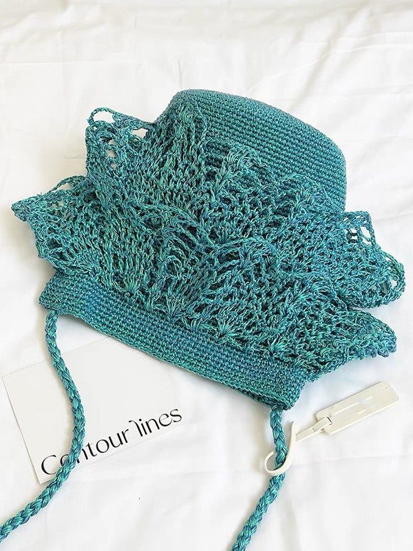 Women's Crocheted Sier Silk Skirt Versatile Korean Gold Exquisite Women's Shoulder Bag