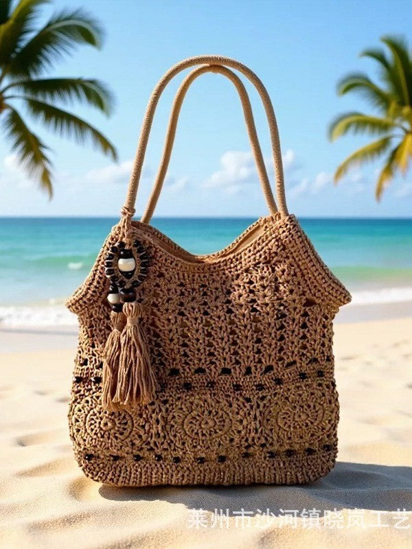 Women's Hand-woven Trendy Super Popular Beach Vacation Large Bags