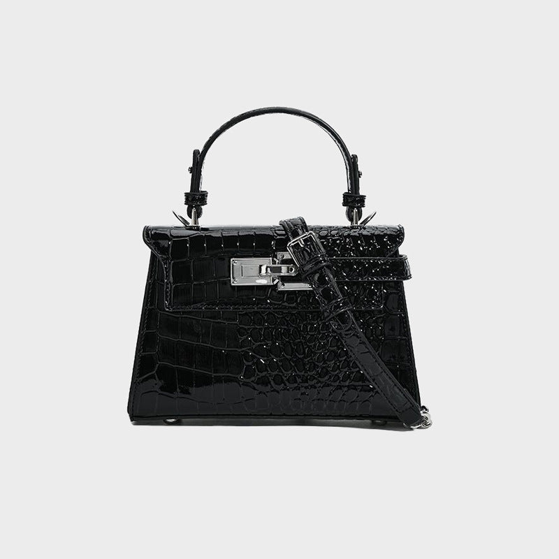 Women's Niche High-grade Crocodile Pattern Kelly Fashion Bags