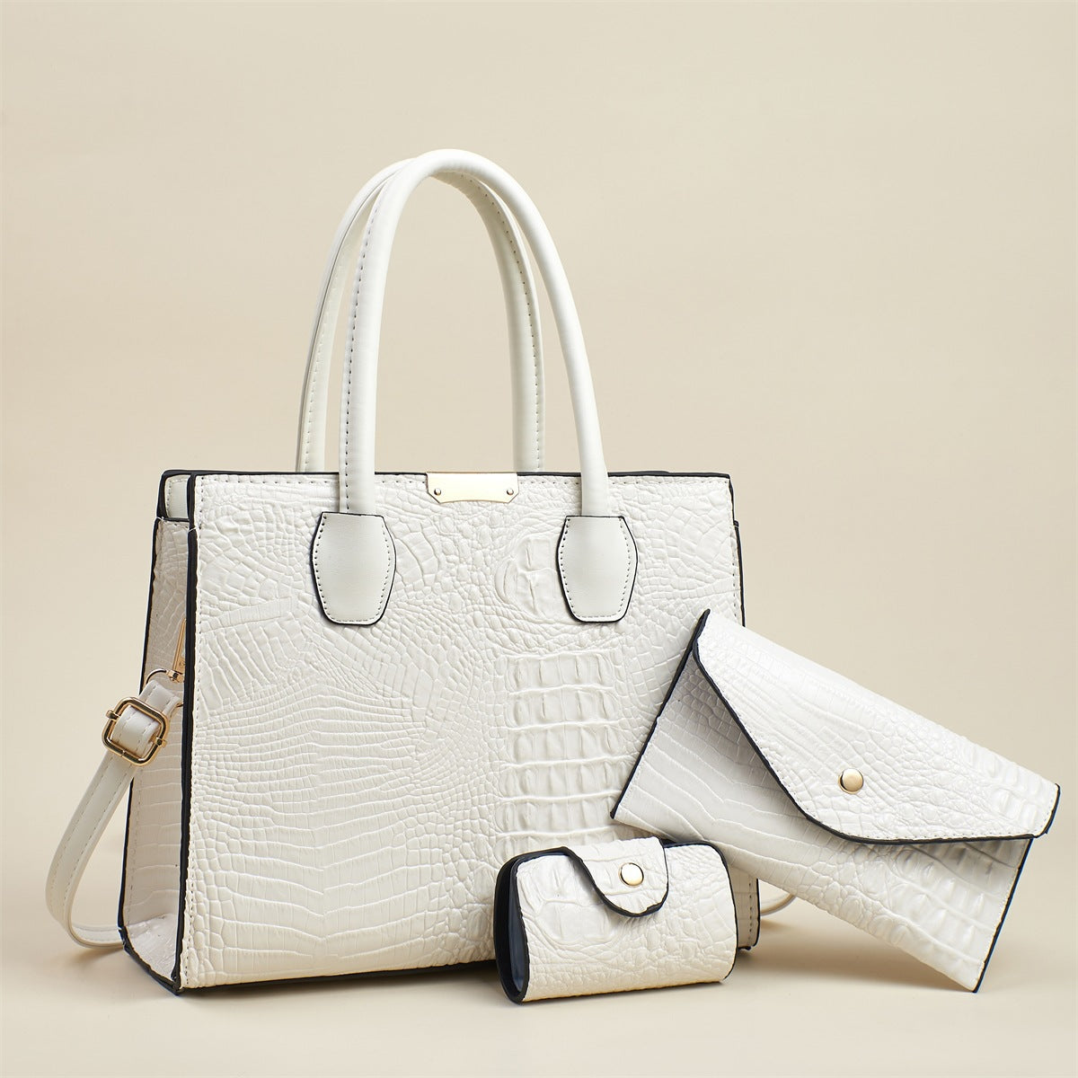 Women's Retro Fashion Crocodile Pattern Simple Temperament Women's Shoulder Bag