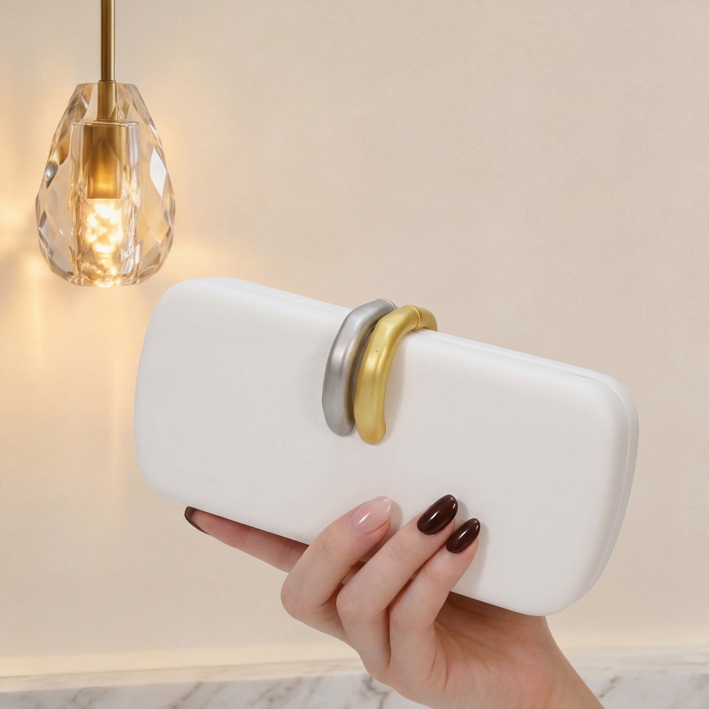 Women's Design Lengthened Box-shaped Fashionable High Sense Handbags