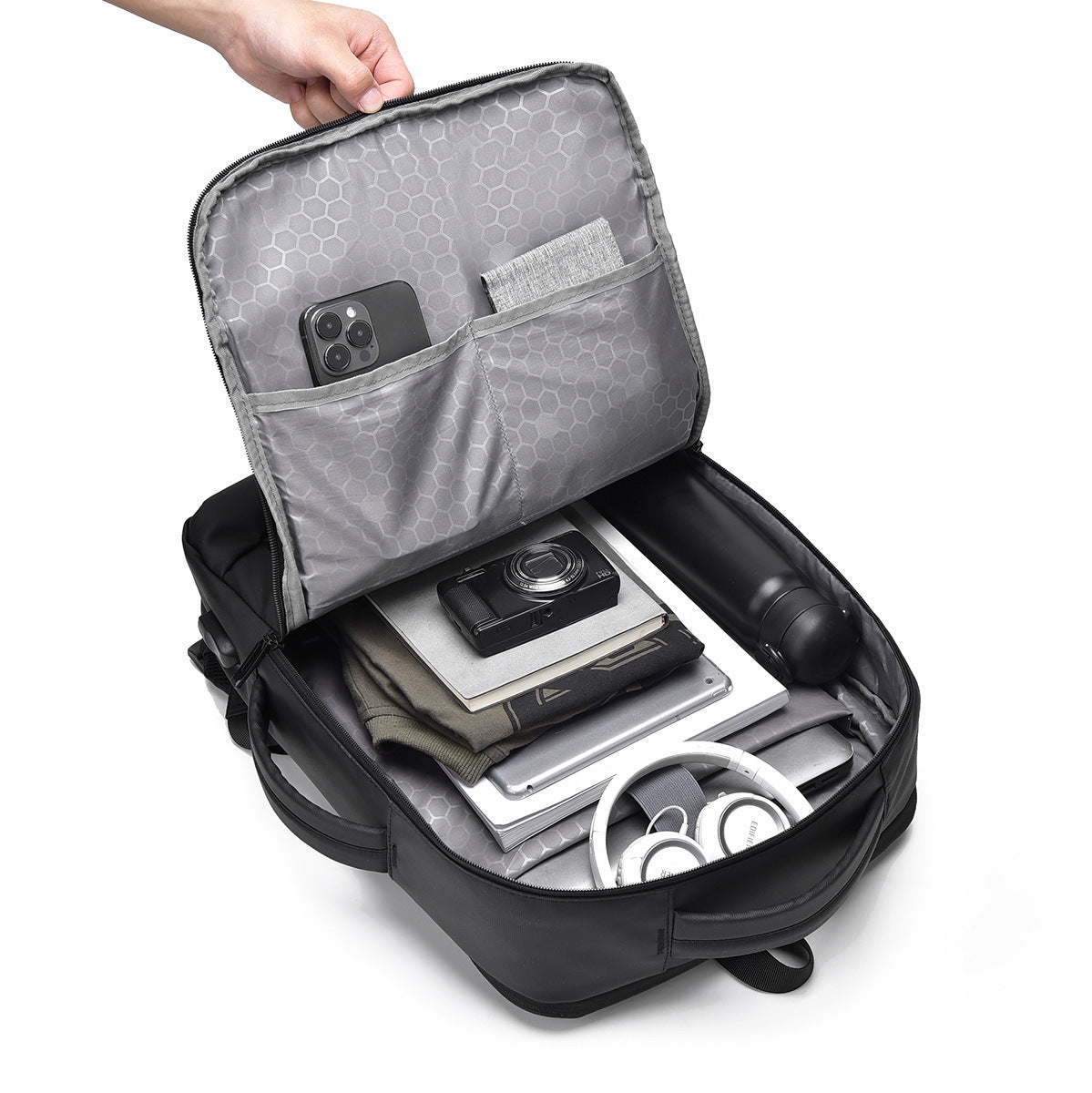 Men's Commuter Waterproof Computer Large Capacity Inch Business Backpack