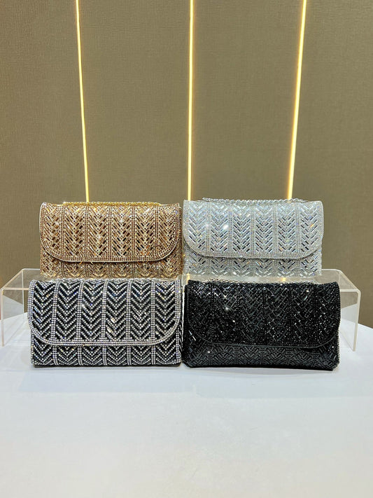 Fashion Chain Style One Full Diamond Light Luxury High-grade Shoulder Bags