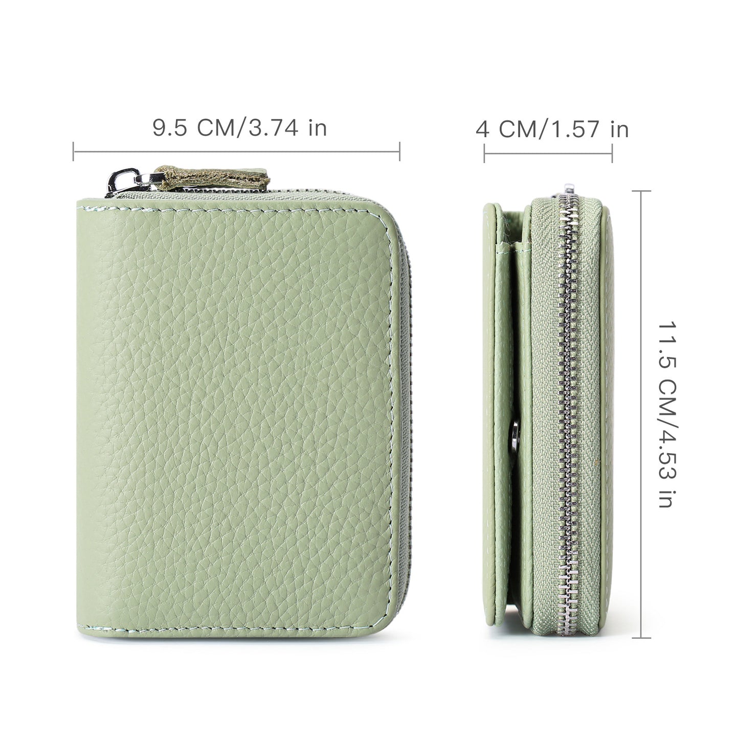 Women's Genuine Leather Simple Short First Layer Ladies Wallet