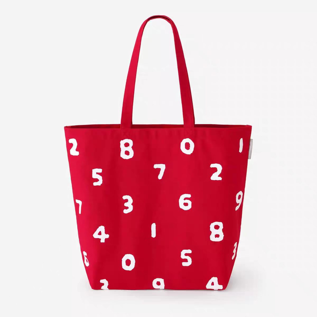 Women's Commuter Fashion Numbers Trendy Canvas Large Capacity Environmentally Friendly Shoulder Bags