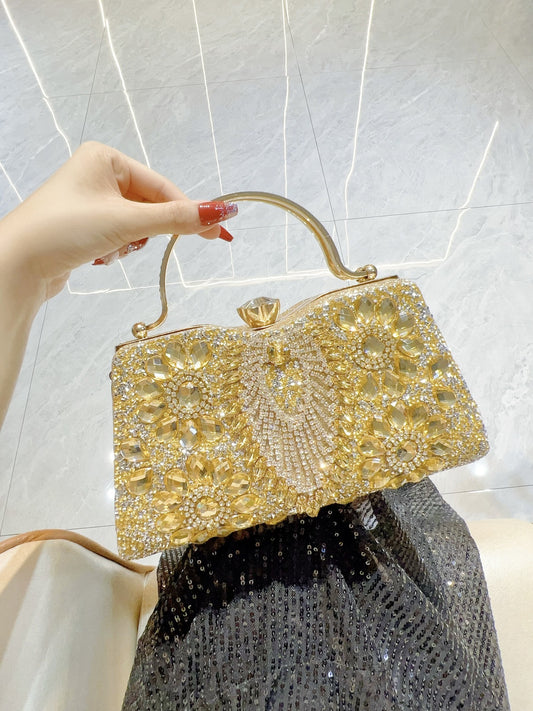 Beautiful Women's Diamond Shiny Banquet Dress Evening Bags