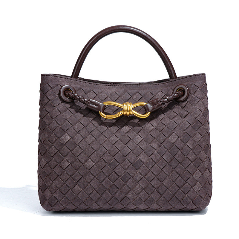 Innovative Slouchy Women's Woven Portable Textured Handbags
