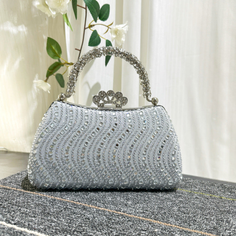 Women's Fashion Personalized Rhinestone Banquet Dress Refined Dinner Bag