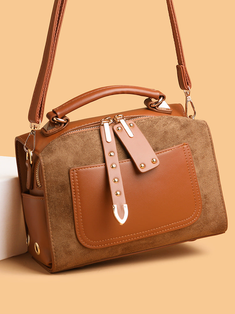 Women's Fashion High-grade Portable Boston Pillow Women's Handbag