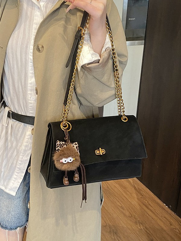 Women's Elegant Korean Style Fashion Chain French Shoulder Bags
