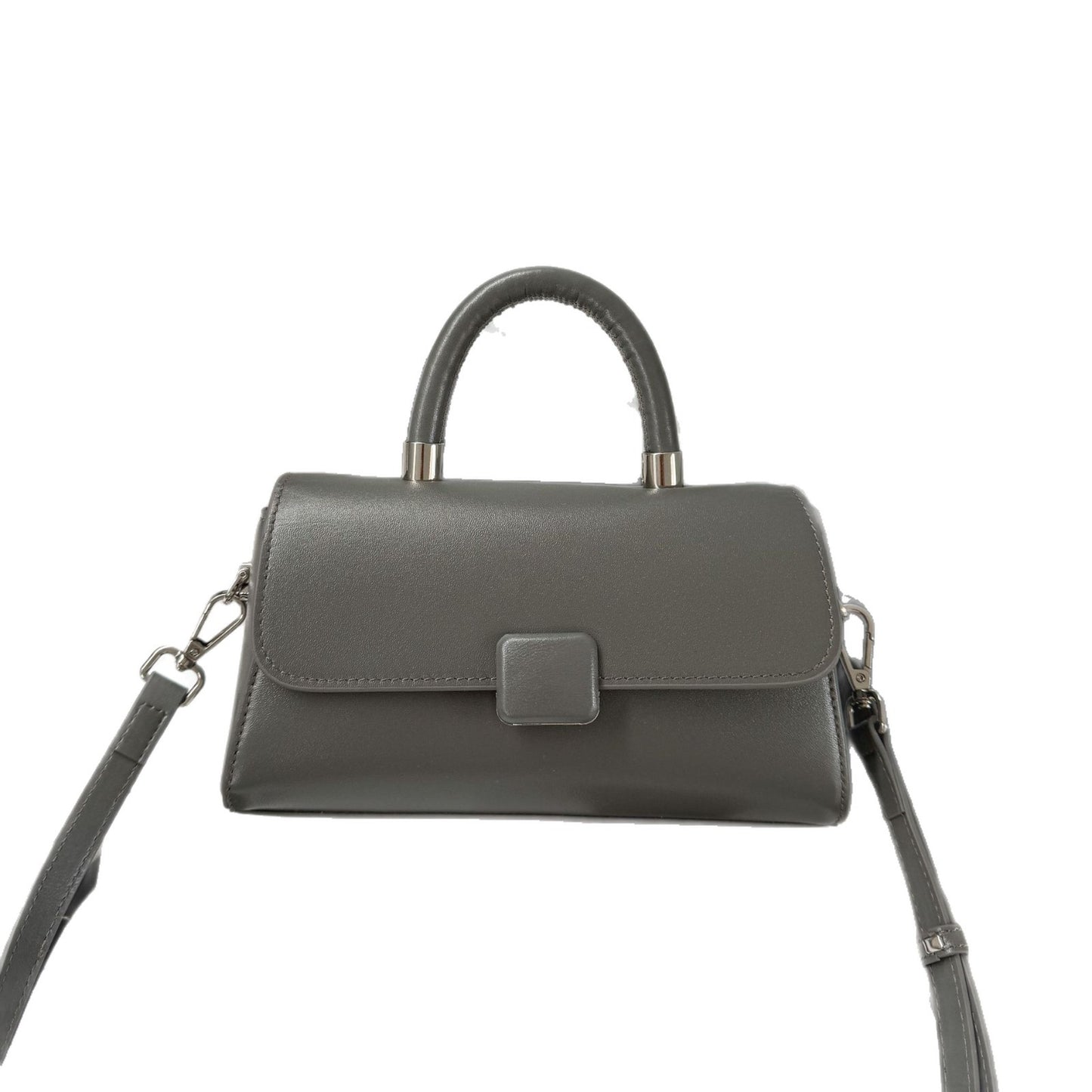 Women's Leather Portable Solid Color First Layer Cowhide Personality Fashion Korean Women's Messenger Bag