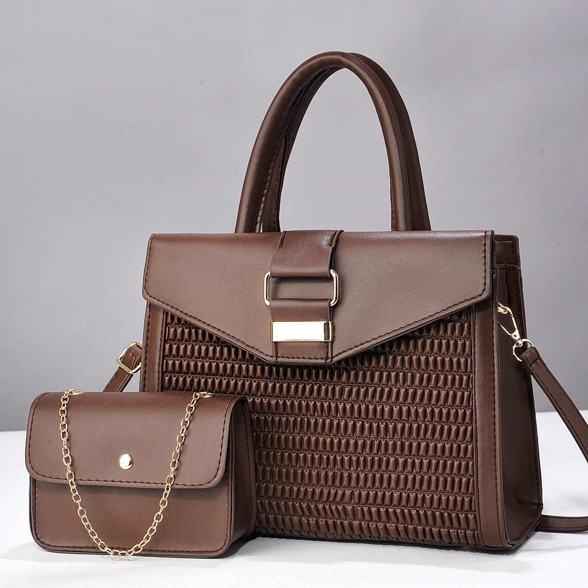 Design Light Luxury Exquisite High-grade Two-piece Large Handbags