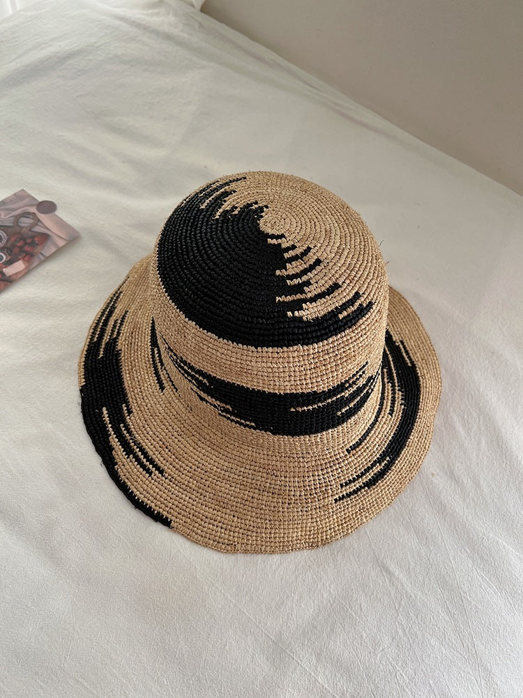 Raffia Hand-woven Hat Female Summer Seaside Vacation Beach Large Shoulder Bags