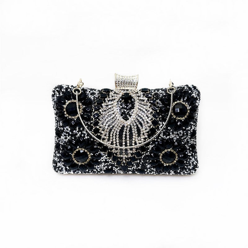 Rhinestone Diamond Banquet Clutch Dress Garment Evening Bags