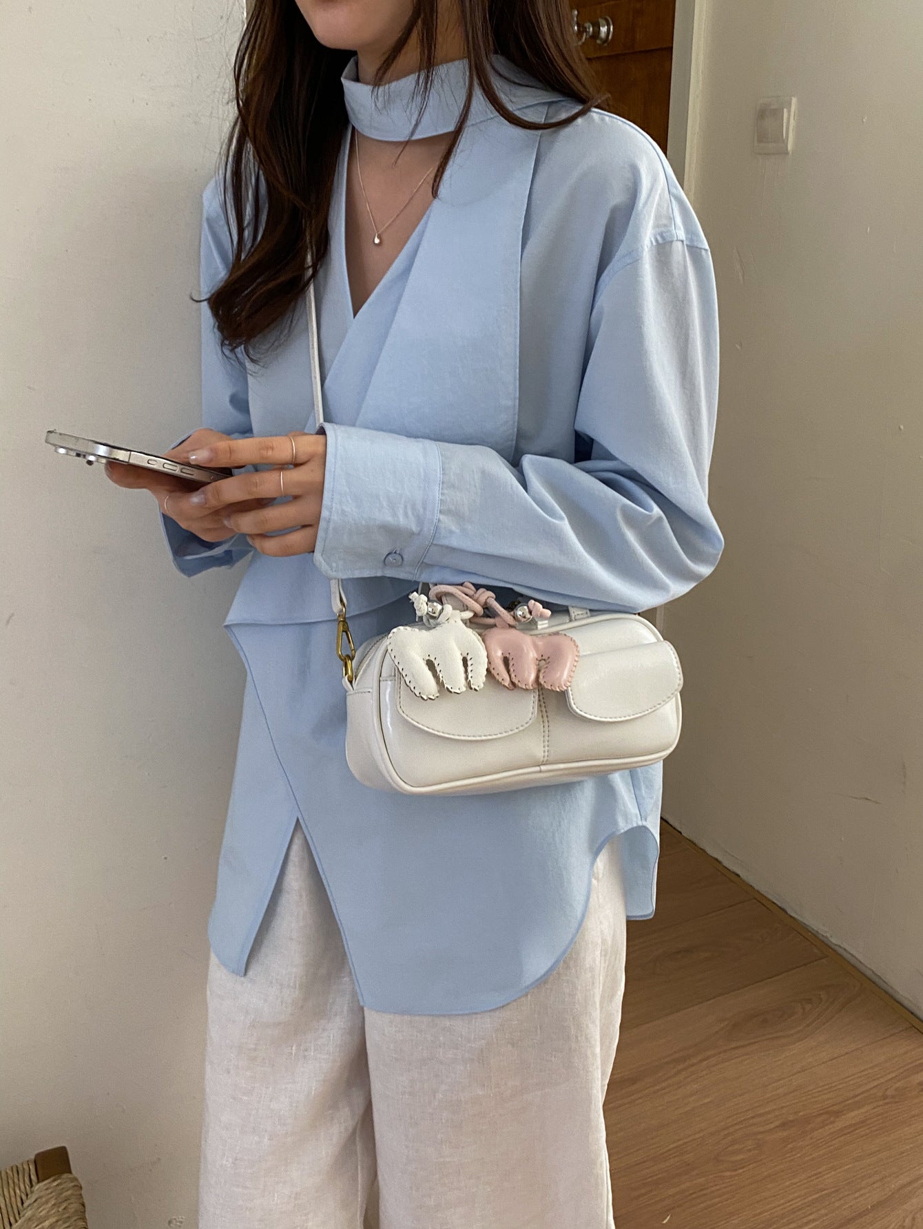Women's Summer Korean Style Simple Retro Easy Matching Women's Messenger Bag