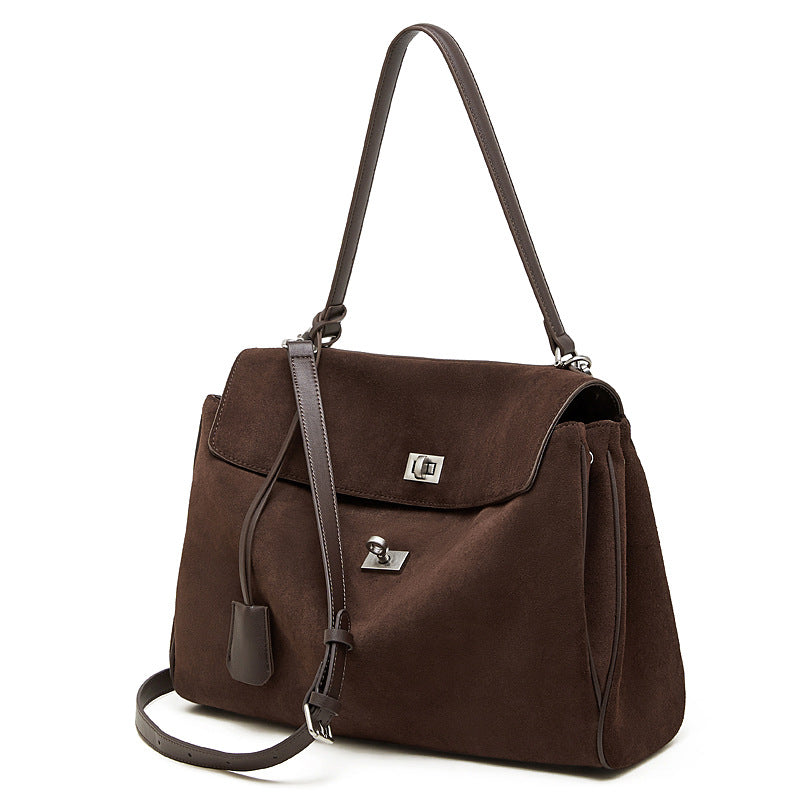 Women's Leather Callie Frosted Cowhide High-grade Large Capacity Portable Bags
