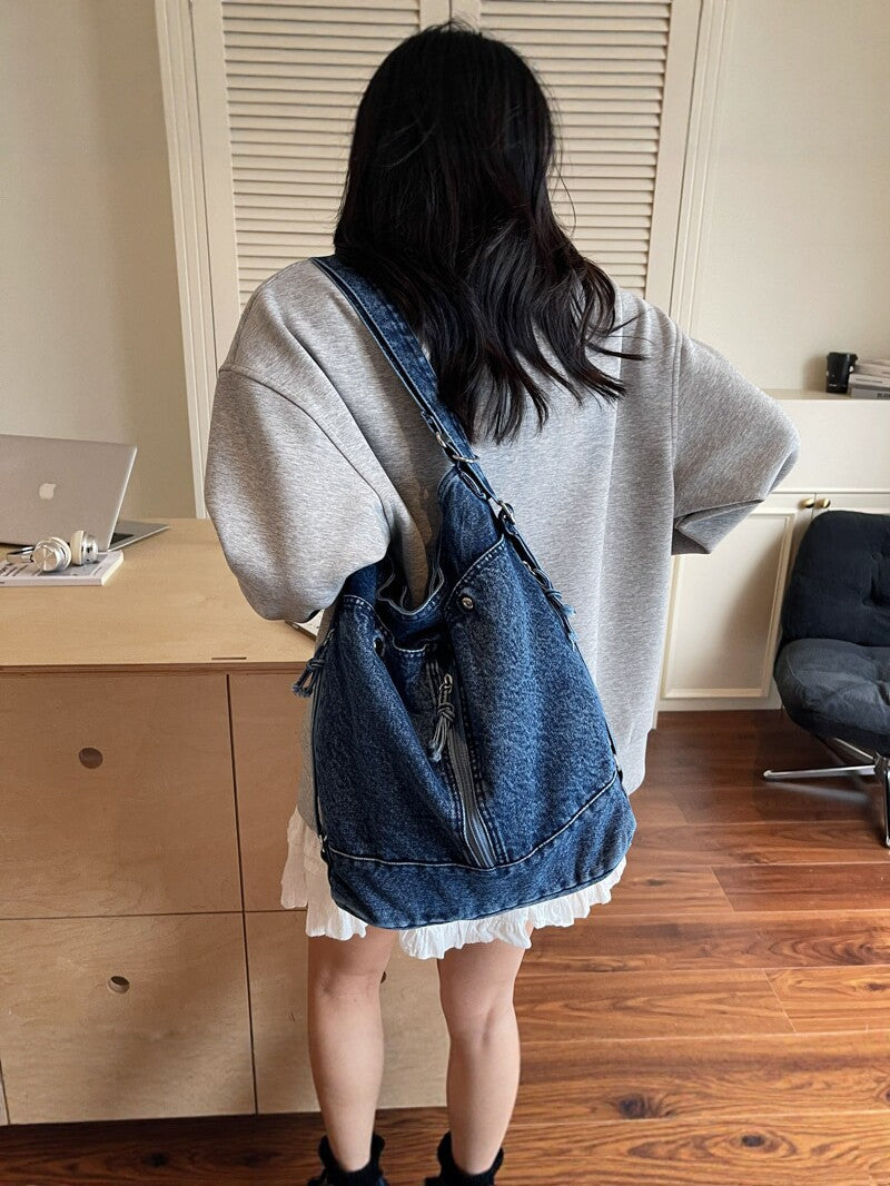 Women's Denim Autumn Large Capacity Retro Fashion Bags