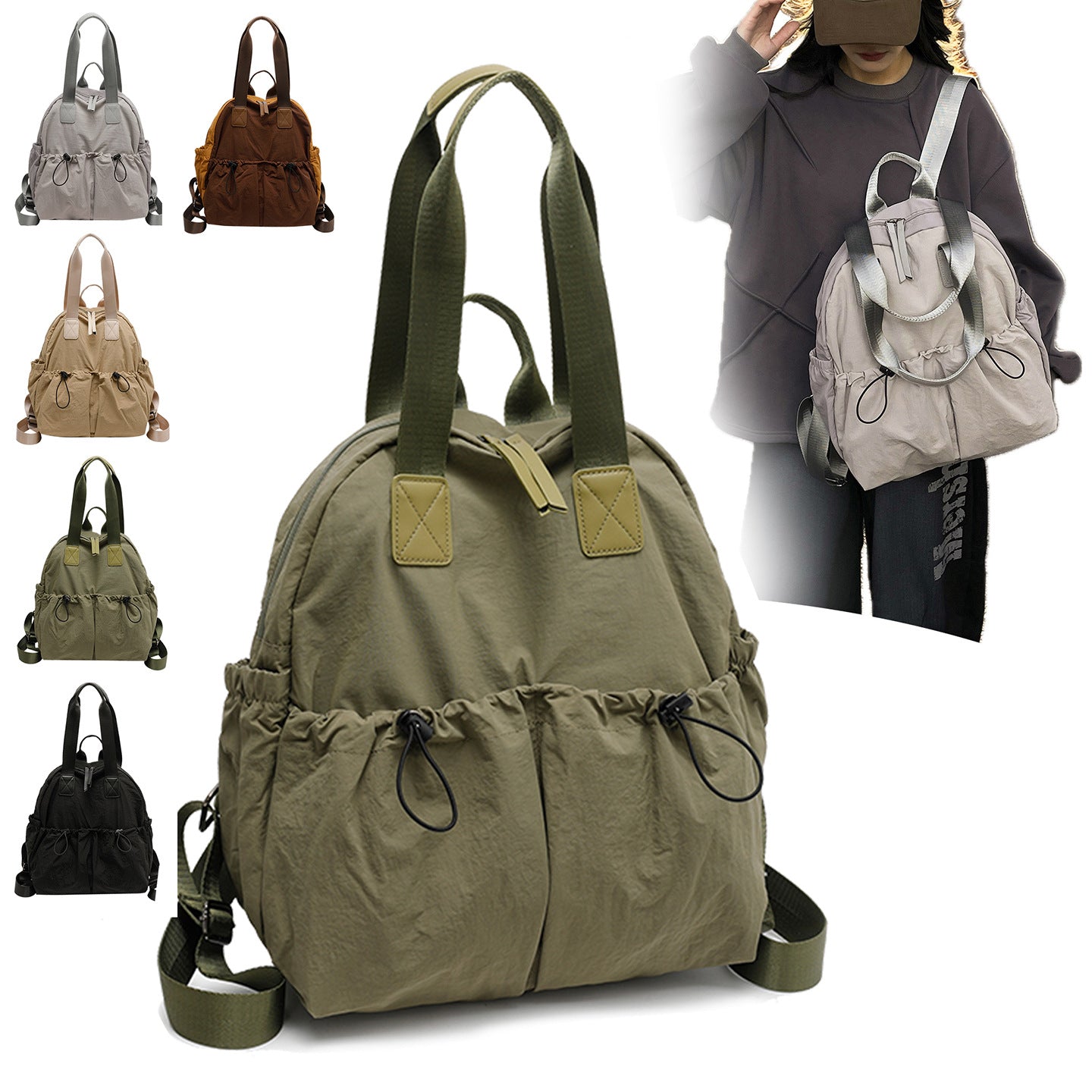 Women's Outer Size Art Style Versatile Large Capacity Tote Bags