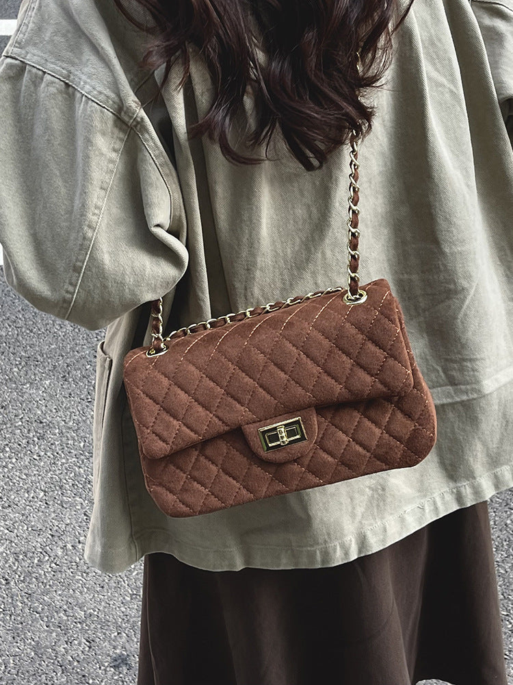 Fashion Large Capacity Chain Rhombus High Bags