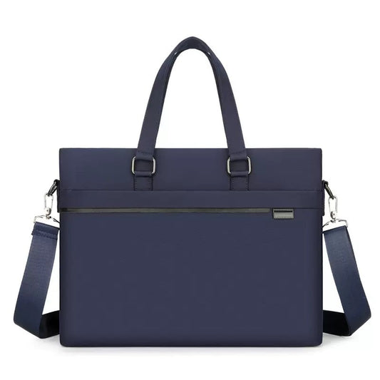 Men's Oxford Cloth Gift Printed Horizontal Blue Men's Briefcase