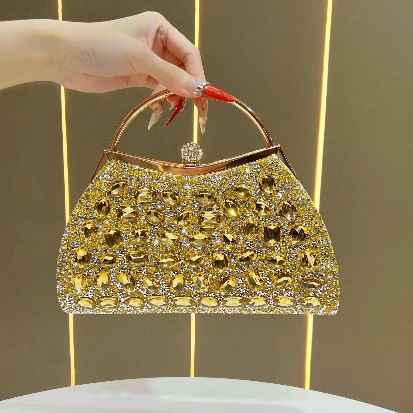 Women's Diamond High-grade Light Luxury Clutch Formal Bags