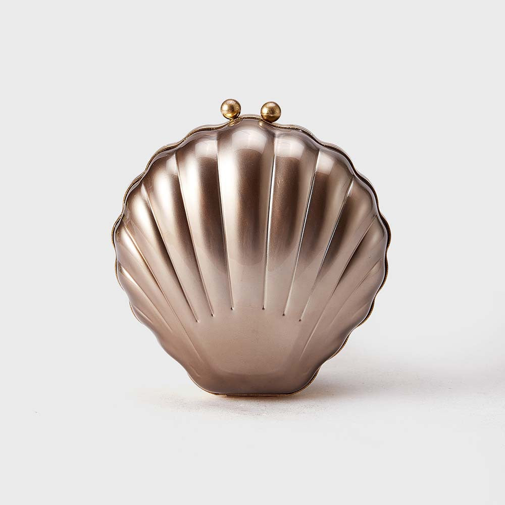 Women's Fashion Shell Pearlescent Acrylic Banquet Clutch Dinner Bag