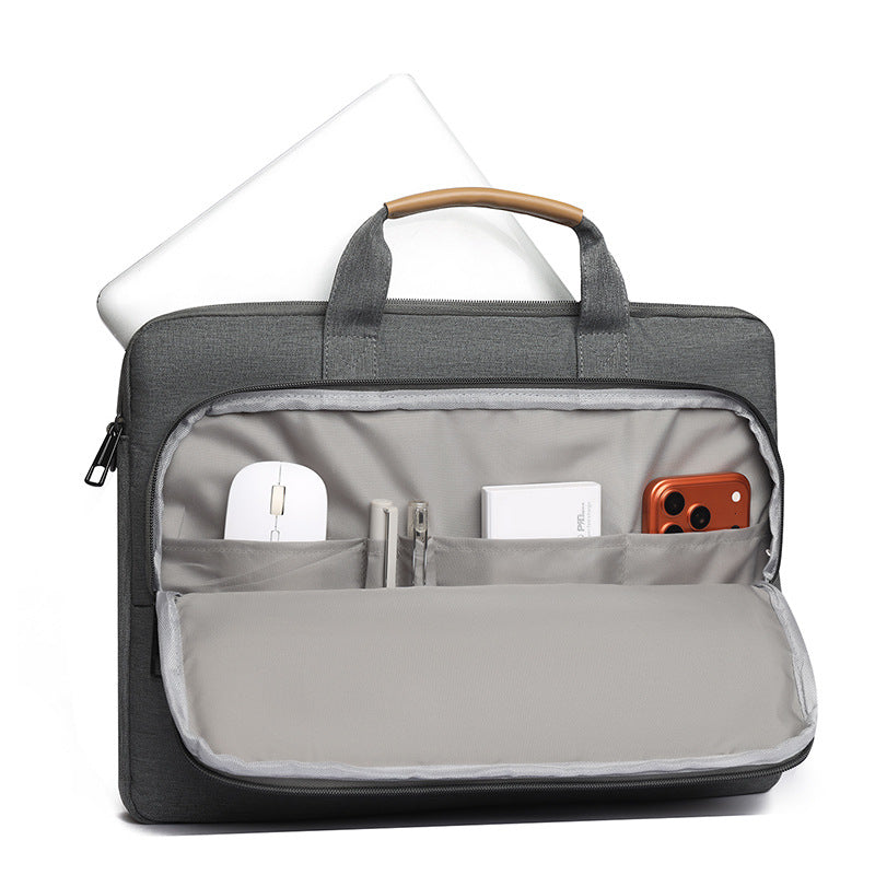 Business Commute Solid Color Portable Inch Laptop Bag