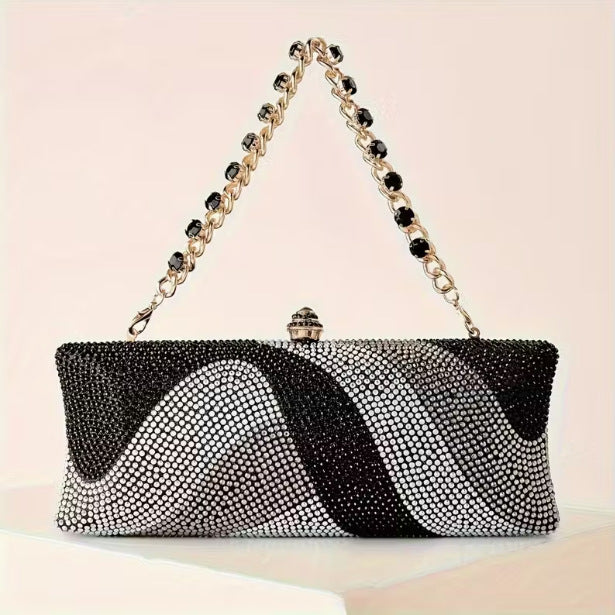 Women's Full Diamond Wedding Bridesmaid Party Rhinestone Dinner Bag